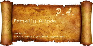 Partelly Alinda névjegykártya